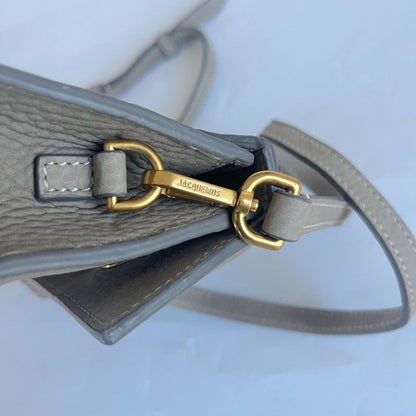 Jacquemus Suede Khaki Le Bambino Long Bag