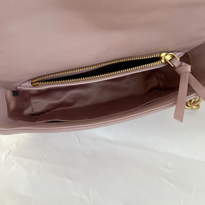 Miu Miu matelassé shoulder light pink bag