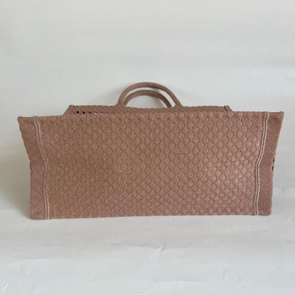Dior Clay Embroidered Book Large Tote Bag