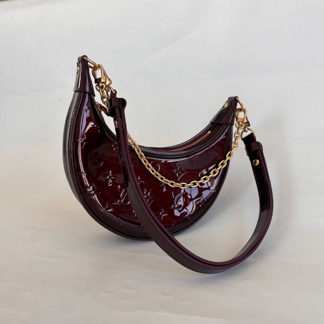 Louis Vuitton Burgundy Vernis Monogram Loop Shoulder Bag