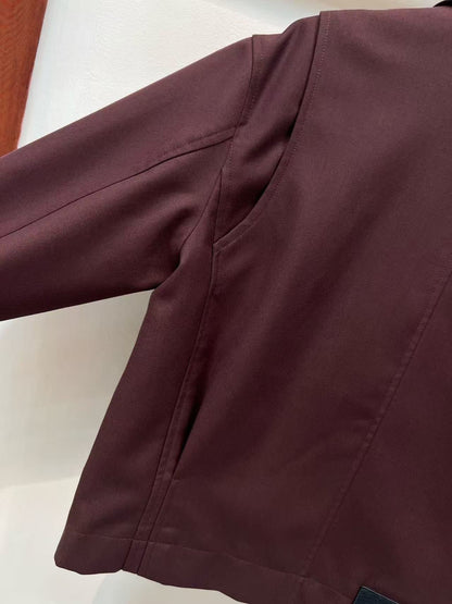 Loewe Jacket Deep Burgundy Polyester