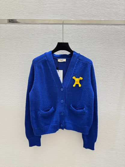 CE V-line Neck Wool Cardigan