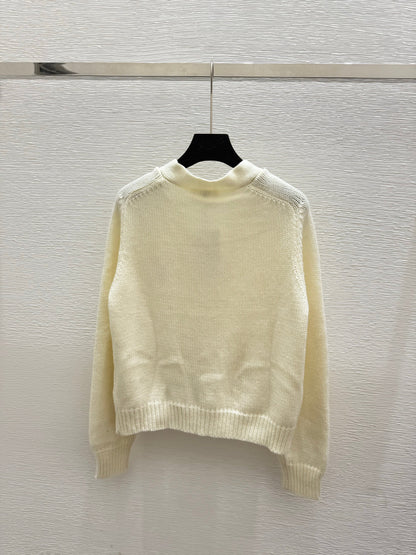 CE V-line Neck Wool Cardigan