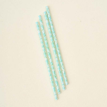 Daisy Craze Aqua 40oz Straw Set