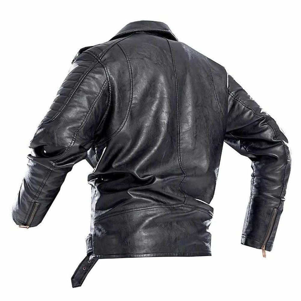 Saint Morris Leather Biker Jacket