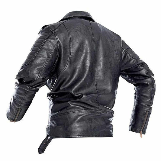 Saint Morris Leather Biker Jacket