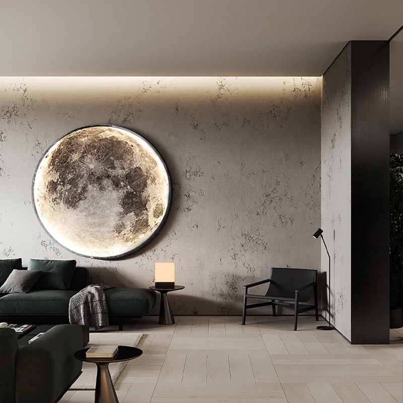 Modern Led Wall Lamp Moon Indoor Lighting For Bedroom Living Hall Room Home Decoration Fixture Lights Decorate Lusters Lamps