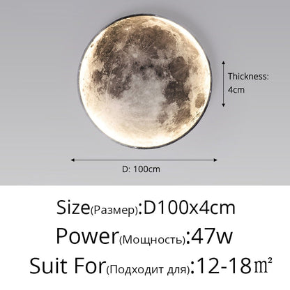 Modern Led Wall Lamp Moon Indoor Lighting For Bedroom Living Hall Room Home Decoration Fixture Lights Decorate Lusters Lamps
