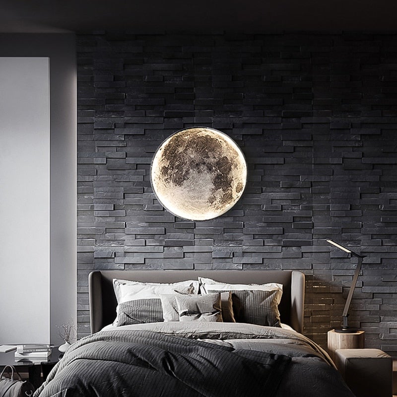 Modern Led Wall Lamp Moon Indoor Lighting For Bedroom Living Hall Room Home Decoration Fixture Lights Decorate Lusters Lamps