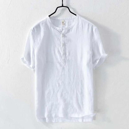 Saint Morris Gozo Striped Linen Shirt