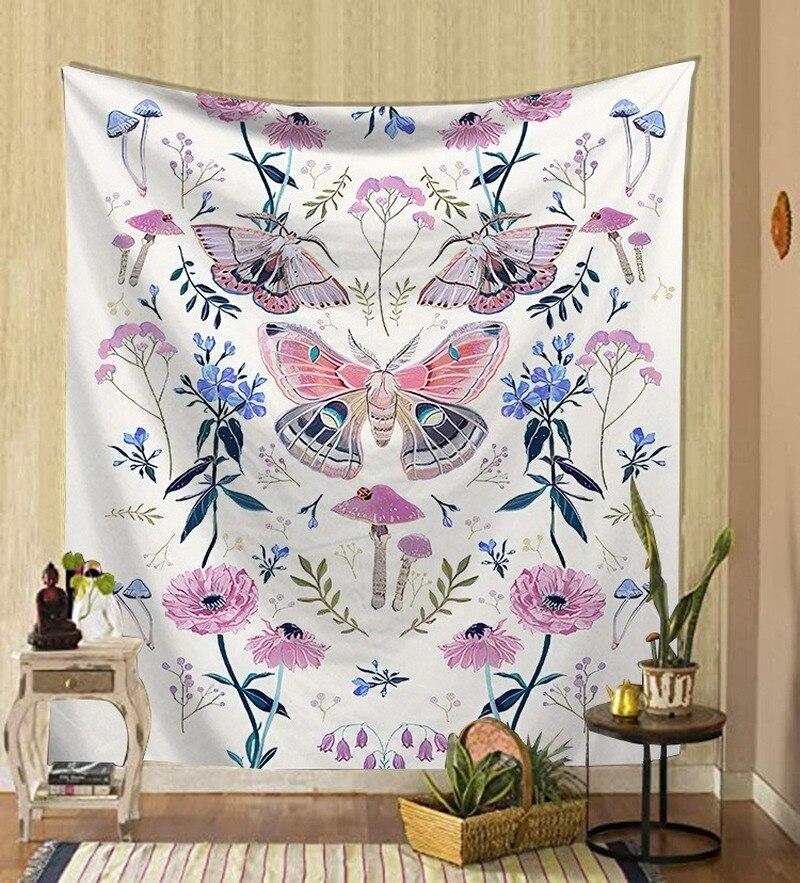 Nordic Psychedelic Hanging Fabric Background Wall Covering Home Decoration Wall Blanket Tapestry Bedroom Wall Hanging 95*73Cm