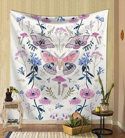 Nordic Psychedelic Hanging Fabric Background Wall Covering Home Decoration Wall Blanket Tapestry Bedroom Wall Hanging 95*73Cm