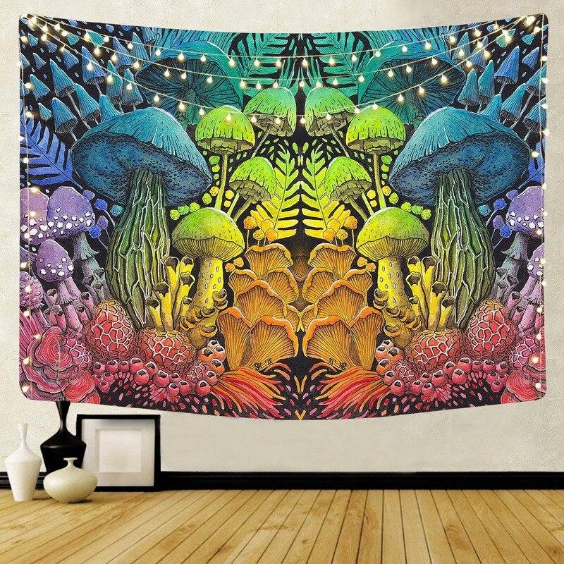 Nordic Psychedelic Hanging Fabric Background Wall Covering Home Decoration Wall Blanket Tapestry Bedroom Wall Hanging 95*73Cm