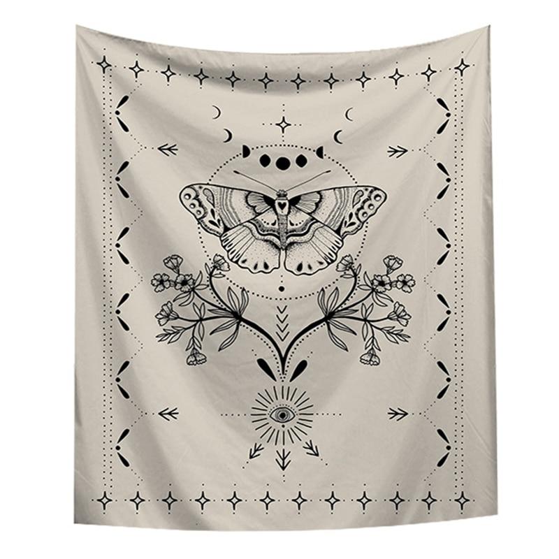 Nordic Psychedelic Hanging Fabric Background Wall Covering Home Decoration Wall Blanket Tapestry Bedroom Wall Hanging 95*73Cm
