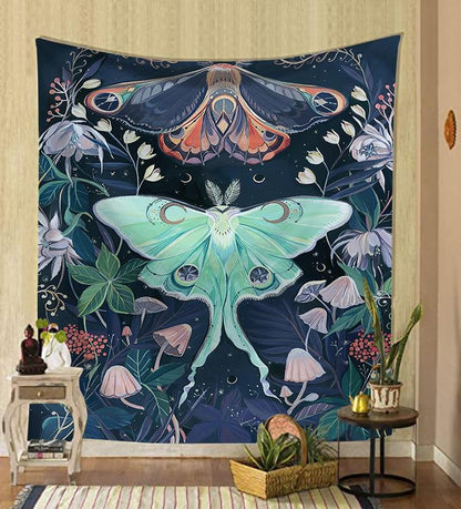 Nordic Psychedelic Hanging Fabric Background Wall Covering Home Decoration Wall Blanket Tapestry Bedroom Wall Hanging 95*73Cm
