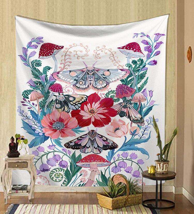 Nordic Psychedelic Hanging Fabric Background Wall Covering Home Decoration Wall Blanket Tapestry Bedroom Wall Hanging 95*73Cm