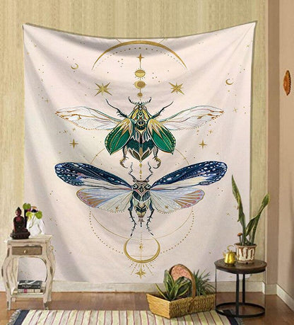 Nordic Psychedelic Hanging Fabric Background Wall Covering Home Decoration Wall Blanket Tapestry Bedroom Wall Hanging 95*73Cm