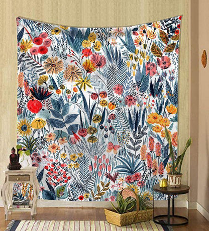 Nordic Psychedelic Hanging Fabric Background Wall Covering Home Decoration Wall Blanket Tapestry Bedroom Wall Hanging 95*73Cm