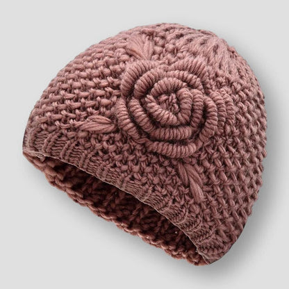 North Royal Alexandria Flower Knitted Beanie