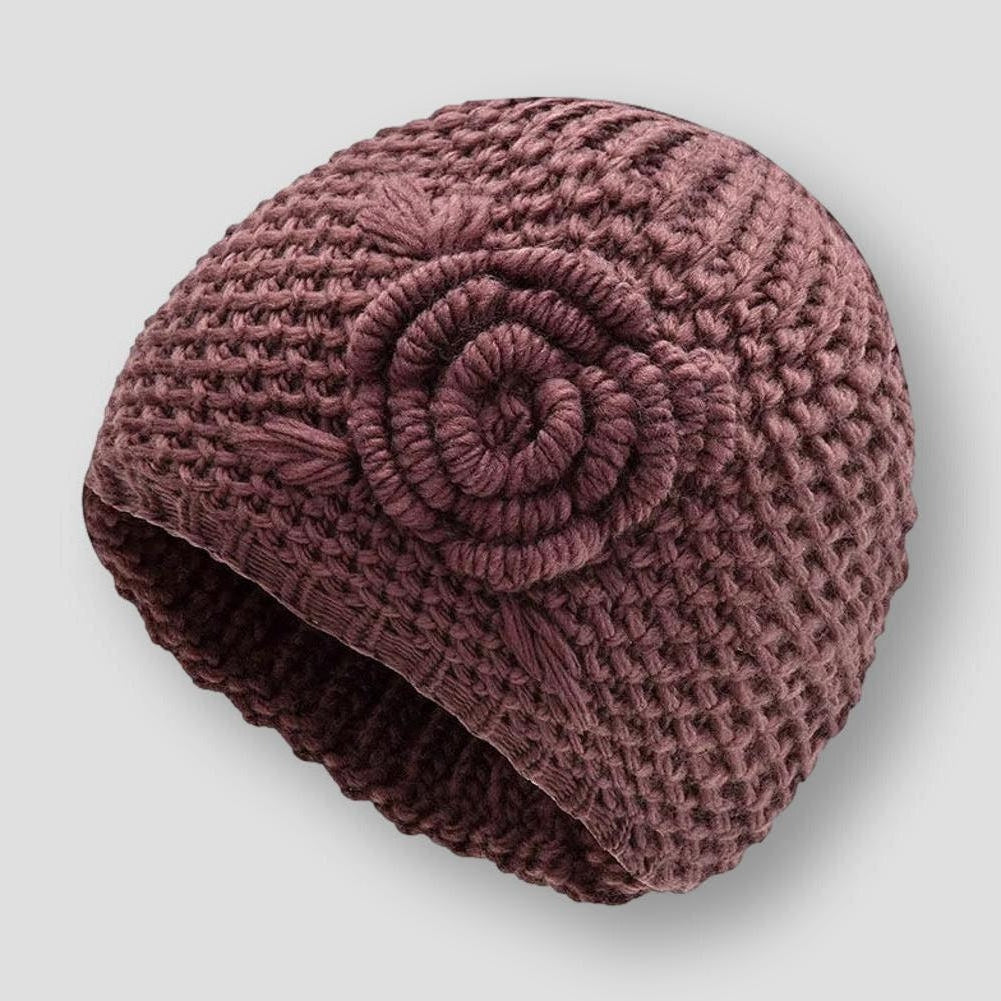 North Royal Alexandria Flower Knitted Beanie