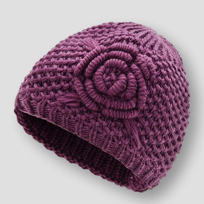 North Royal Alexandria Flower Knitted Beanie
