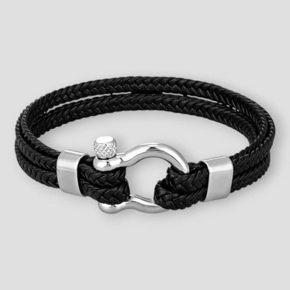 North Royal Dallas Rope Leather Bracelet