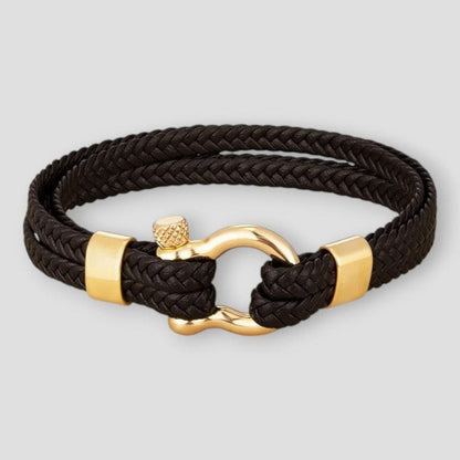 North Royal Dallas Rope Leather Bracelet