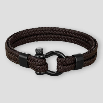 North Royal Dallas Rope Leather Bracelet