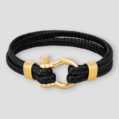 North Royal Dallas Rope Leather Bracelet