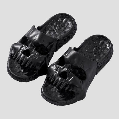 North Royal Draven Skull Slippers