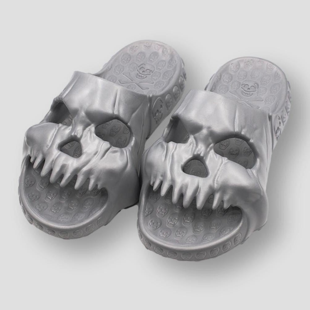 North Royal Draven Skull Slippers