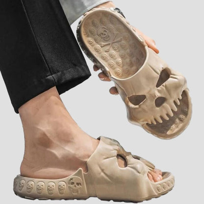 North Royal Draven Skull Slippers