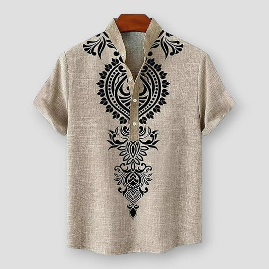 North Royal Groton Ethnic Short Sleeve Shirt