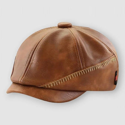 North Royal Selma Leather Beret Hat