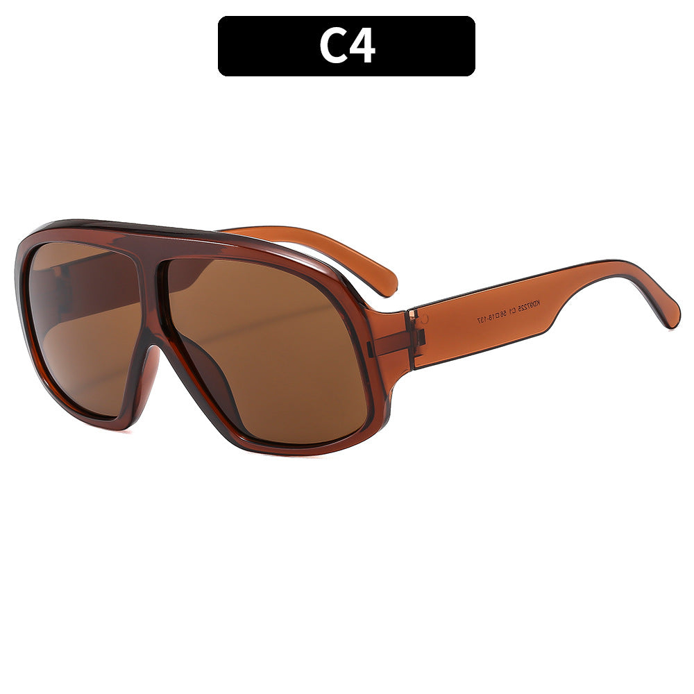 Retro Oversized Sunglasses Trendy Outdoor Shades for Women