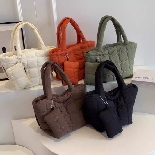 Simple Solid Color LargeÂ Capacity Tote Bag