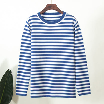Classic Striped Knit Sweater for Women