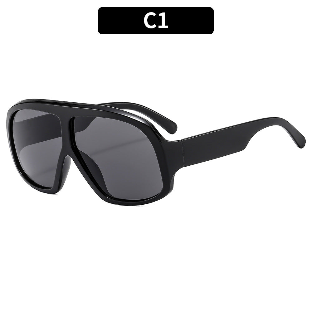 Retro Oversized Sunglasses Trendy Outdoor Shades for Women