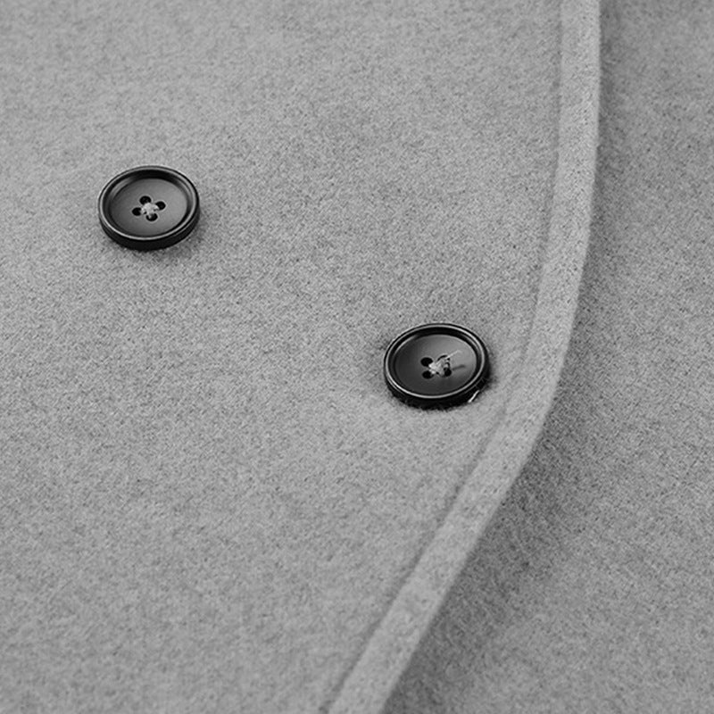 Retro Stand Collar Double Breasted Casual Short Coat