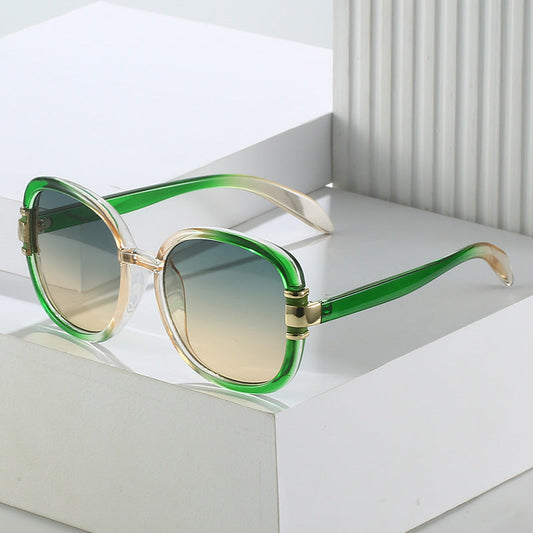Trendy Oval Sunglasses Fashionable Street Style Sunglasses