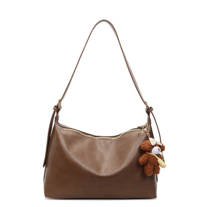 Large Capacity Commuter Tote Bag for Women - Retro Minimalist Design