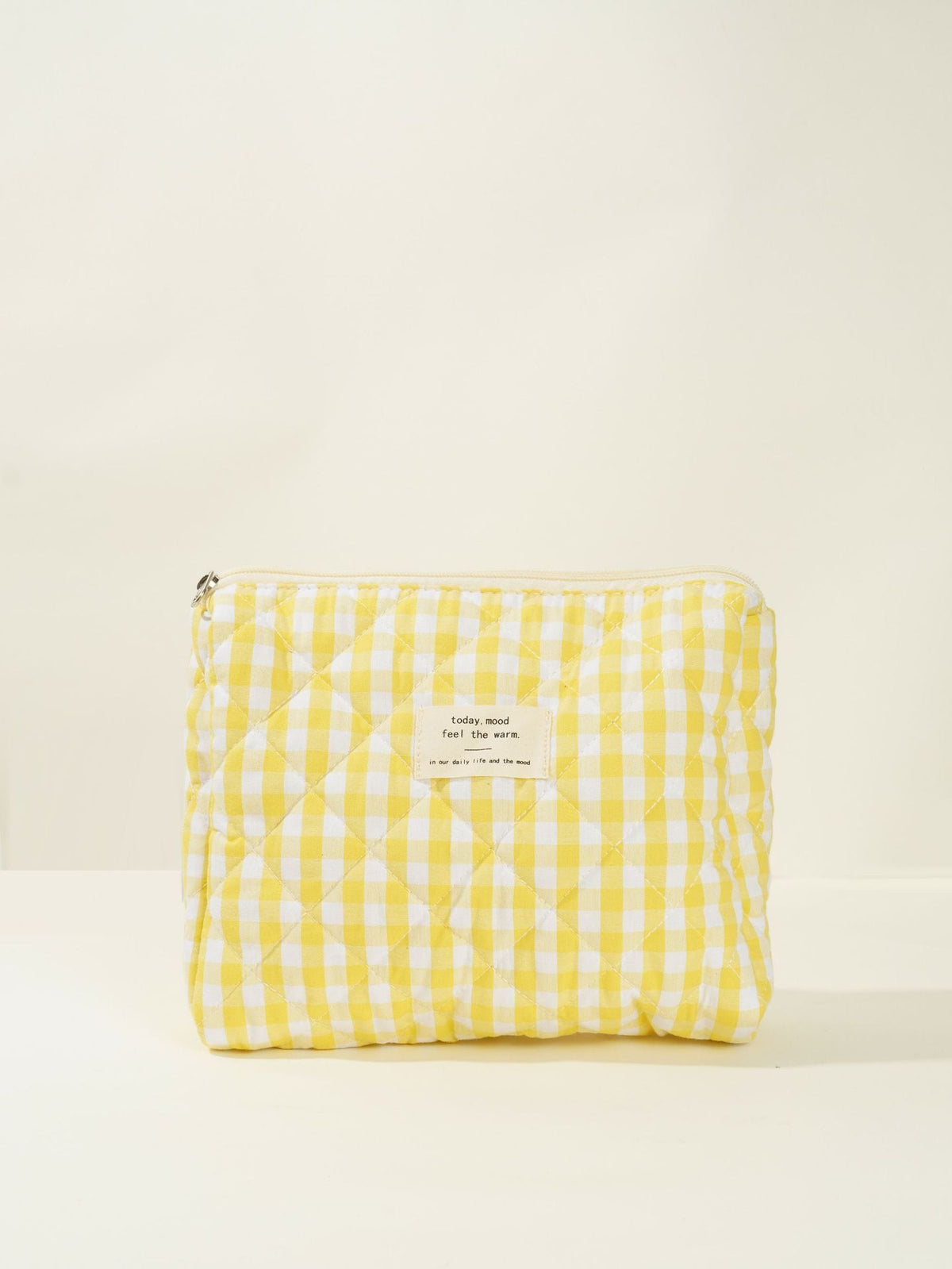 Colorful Plaid Large Capacity Make Up Bag