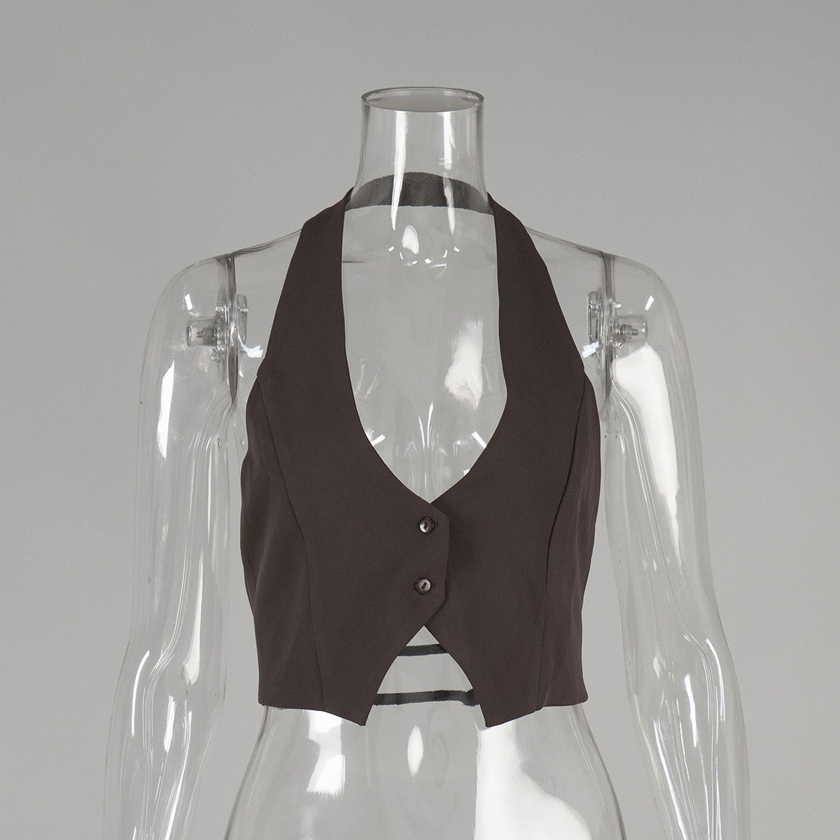 Crossback Crop Tank Top Sexy Backless Vest for Women