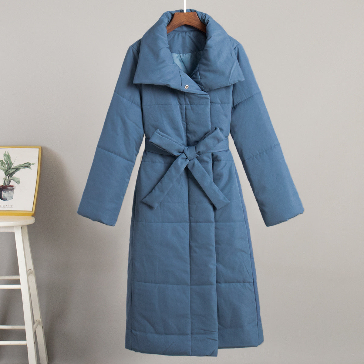 Long Cotton Jacket Casual Warm Coat