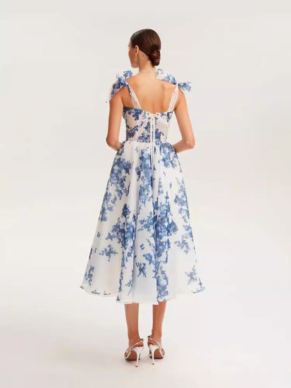 Elegant Off-Shoulder Maxi Dress With 3D Fabric