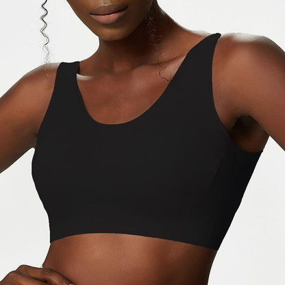 Sports Bra Female Buckle Yoga Bra Seamless Yoga Bra