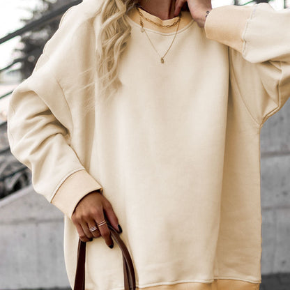 Trendy Casual Women's Hoodie Set Solid Color Comfortable Outfit