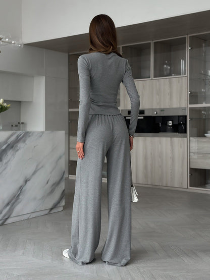 Lazy Color Block Pajama Set for Women
