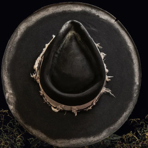 Vintage Wide Brim Wool Cowboy Hat Stylish Retro Autumn Winter Attire