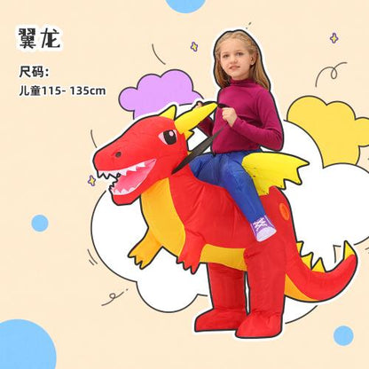 Halloween Children'S Costume Dinosaur Inflatable Clothes Adult Kids Dinosaur Clothes Mounts Tyrannosaurus Christmas